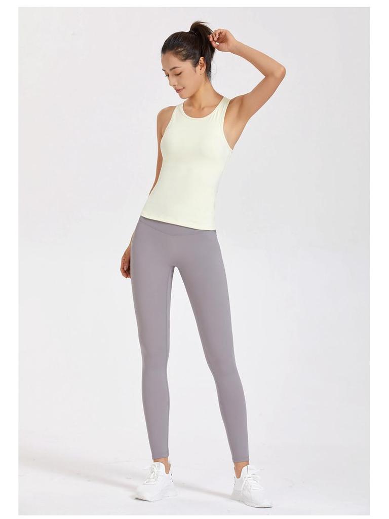 Lulu Yoga Shockproof Sports Bra | Beautiful Back Camisole Vest with Chest Pad