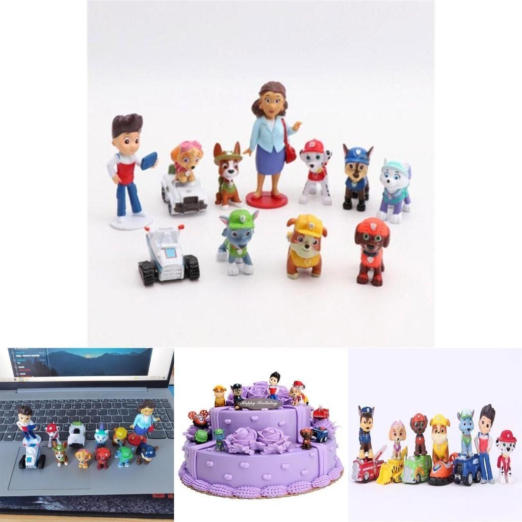 Adorable Paw Patrol Puppy Car Toy Set For Boys 12pcs Action Figure Collection