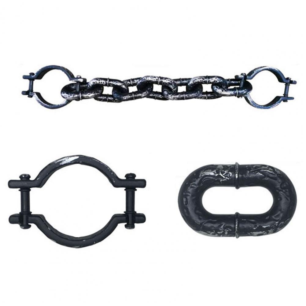 1 Set Halloween Prisoner Costume Chain Props Death Chain Decoration Accessories Cosplay Props Halloween Masquerade Party Supply
