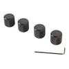 4Pcs Guitar Knob Metal Volume Tone Control Dome Flat Top Barrel Knob Musical Instrument Accessory