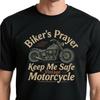 Bikers Prayer Keep Me Safe Vintage Motorcycle Biker TShirt Summer Cotton Short Sleeve ONeck Mens T Shirt New S3XL