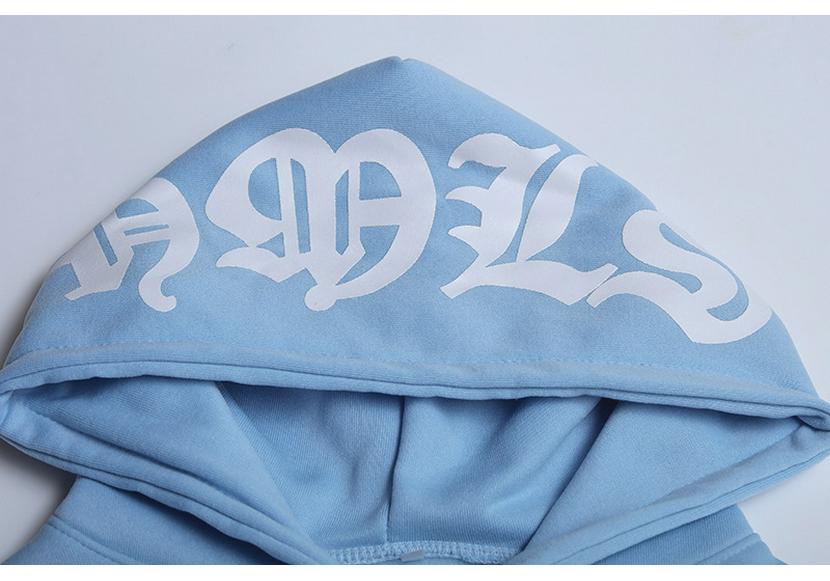 2024 European & American Streetwear Women's Zippered Hooded Sweatshirt