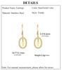 Cazador Gold Color Clear Zircon Cross Earrings for Women Stainless Steel Jesus Jewelry Christian Earrings Mother's Day Gift 2026