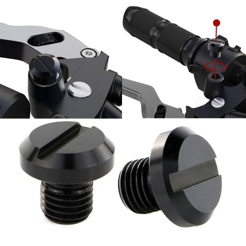 Mirror Hole Cover Cap, 2 X Positive Screws + 2 X Reverse Screws, Bike