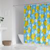 Summer Yellow Duck Shower Curtain - Digital Print, Water-Resistant Polyester, Machine Washable,  All-Season Animal Theme