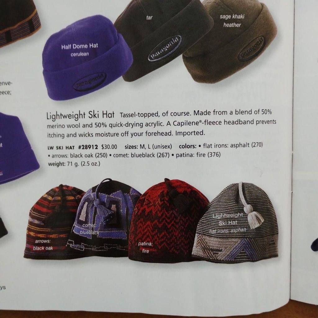 Used Patagonia Patagonia 2001 New Unused Product Made In France Lightweight Ski Hat Beanie Knit Hat