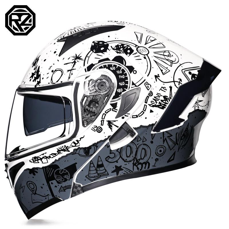Orz Unisex Electric Bike Helmet: Flip-Up, Full & Half Styles with Tail Wings, Protective Caps for All Seasons, Personalized Design
