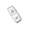 Silver ABS Car Warning Light Button Cover Sticker For BMW X5 X6 E70 E71 2009-13