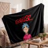 Warm Flannel BlanketGorillaz Soft Cozy Throw Blanket for Bedroom Couch