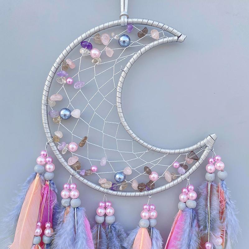 Dream Catcher Handcraft Colorful Feather Wind Chimes Wall Pendant Bedroom Living Room Decoration Festival Party Gifts Home Decor