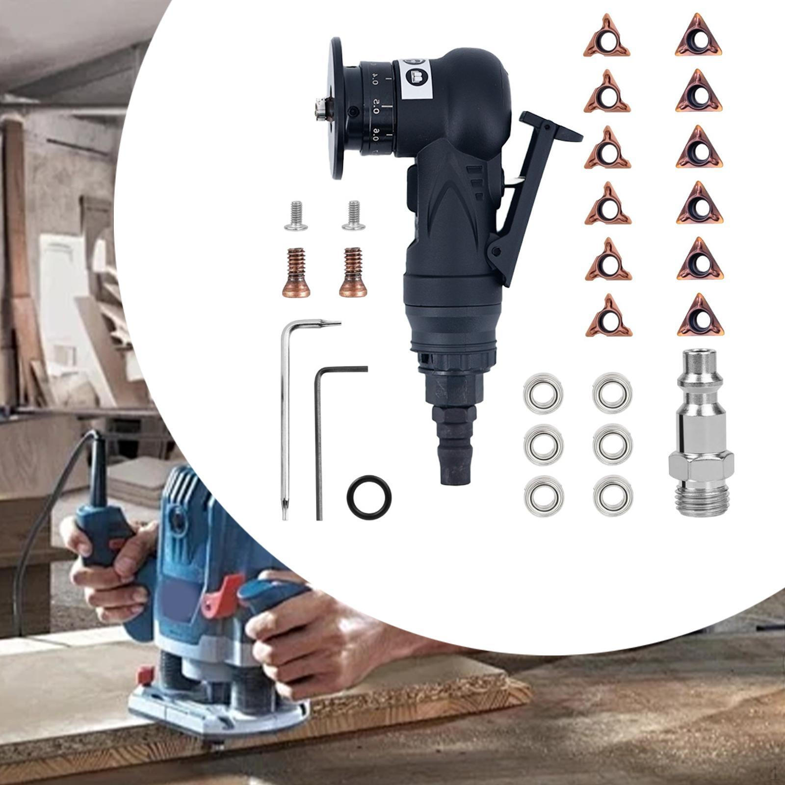 

Пневматичний інструмент для зняття фаски з повітрозабірником 1/4 дюйма, практичний 5-швидкісний регульований міні