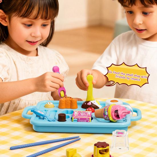 Yousheng Strawberry Pudding Set Simulation Snack Pudding Princess Tea Time Toys Food Pretend Play Kitchen Accessories Early Education Play House Set