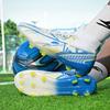 New High-top Football Shoes Adult Men's and Women's Artificial Grass Non-slip Long Nails Broken Nails Training Football Shoes