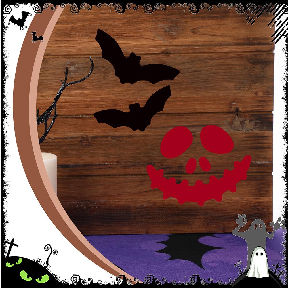 Halloween Pumpkin Ghost Bats Face Decorative Painting Stencils Metal Cutting Dies for DIY Pumpkin Carving Wood Walls Art Decor