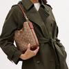 Coach Willow 21 Logo Print Bucket Bag With Lock Closure Women Shoulder Bag Brown Caramel CW602-B4XHG