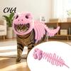 Carino Vestito da Gatto Costume Scheletro di Dinosauro, Completo con Cappuccio Peluche, Spettrale Abbigliamento per Animali Domestici per Social Media Halloween per Gattini Dolcetto o Scherzetto, Divertente Foto