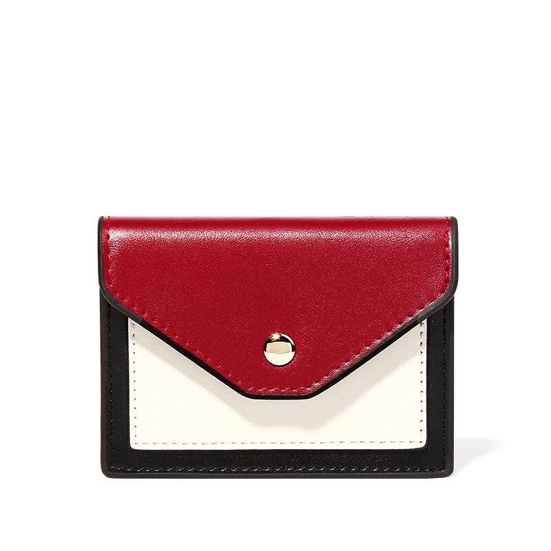 Portofel pentru femei de marcă Poșetă scurtă Mic din piele PU Suport carduri de credit Plic subțire Portofele pentru femei Buzunar pentru monede Poșete de modă