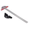 Woodworker Edge Ruler Protractor Portable Stainless Steel Angle Measuring Tool Carpenter