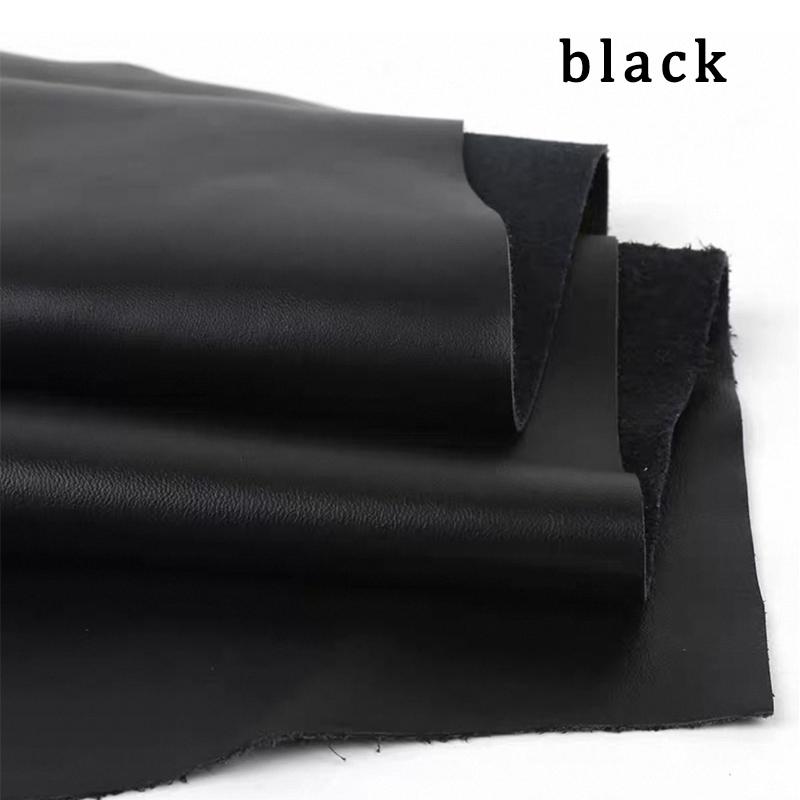 Flat weave cowhide leather material, top layer brown sofa seat cushion, headboard soft package, car seat leather fabric, fine gr
