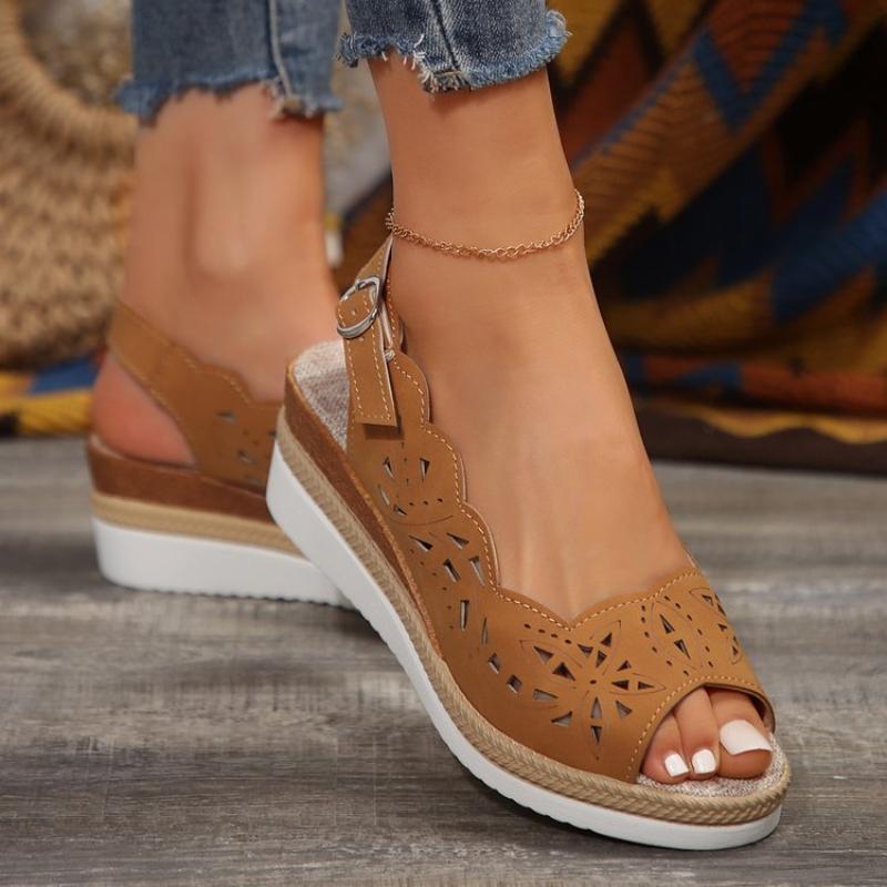 Women Summer Wedges Sandals Women Fashion Casual Comfy Platform Sandals Slippers Female Peep Toe Outdoor Beach Shoes Footwear