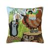 The Little Mole & Friends Pillow Cover Polyester Pillow Case Cushion Cover Funny Design Pillowcases For Living Room Chair
