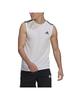 Adidas Sleeveless Tank D2M White Equivalent to Japanese Size 2L Men's Top, 3-Stripes, (GM2158),