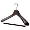 Nakata Hanger - Made In Japan: Set of 5 Wooden Men's Suit Hangers with Felt Bars, Smoke Brown, SET-01 (430mm)