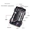 115-Piece Tool Set for Watch, Computer, and Mobile Phone Repair with Screwdrivers