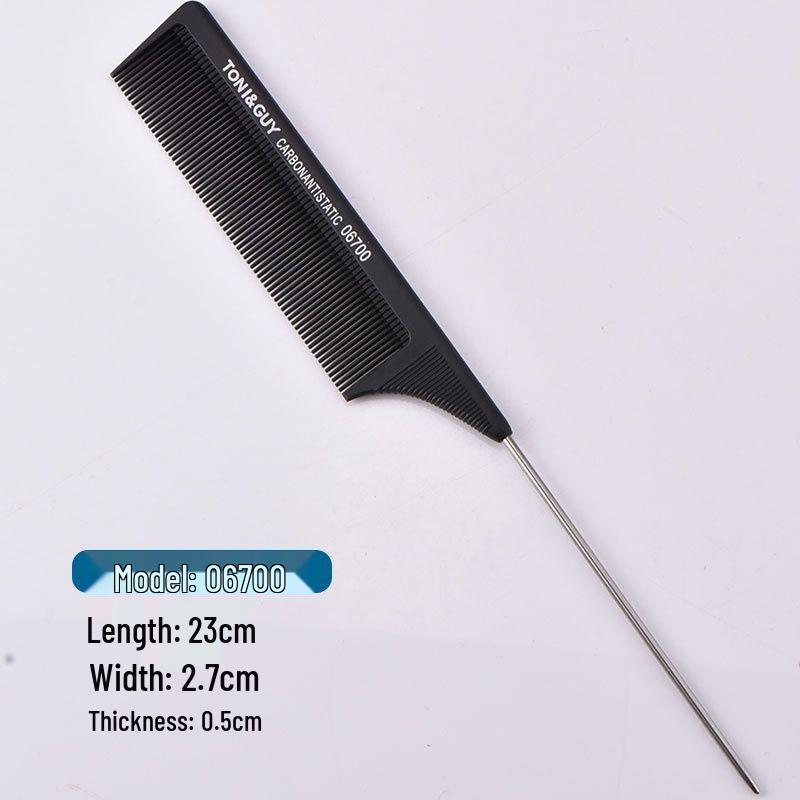 Cross-Border Highlighting and Styling Comb with Steel Pin Tail - Barber Hairdressing Tool