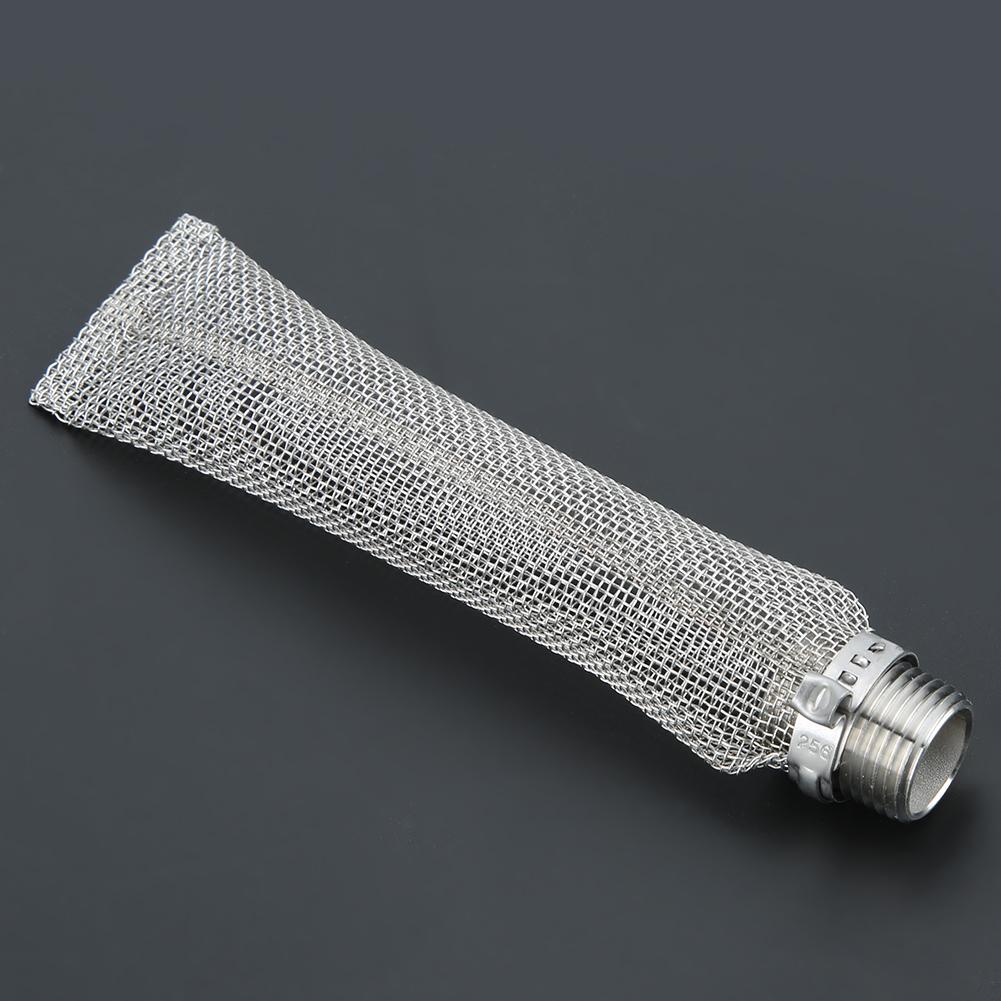 1/2in NPT Stainless Steel Beer Filter Screen Mesh Filter for Homebrew Beer Kettle Mash Tun(6in)