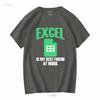 Excel My Best Friend At Work T Shirt Vintage Washed Comfortable Top For Everyday Wear Stretched Versatile Breathable Graphic