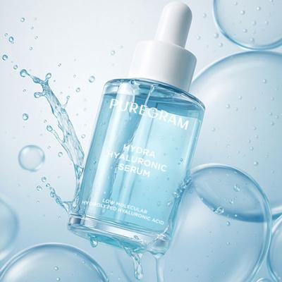 Puregram Niedermolekulare Hyaluronsäure Schnelltrocknendes Serum 30ml / 50ml