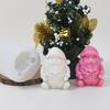 Christmas Santa Candle Mold Santa Candle Silicone Mold for DIY Candle Soap Plaster Ornament Cake Fondant Decoration