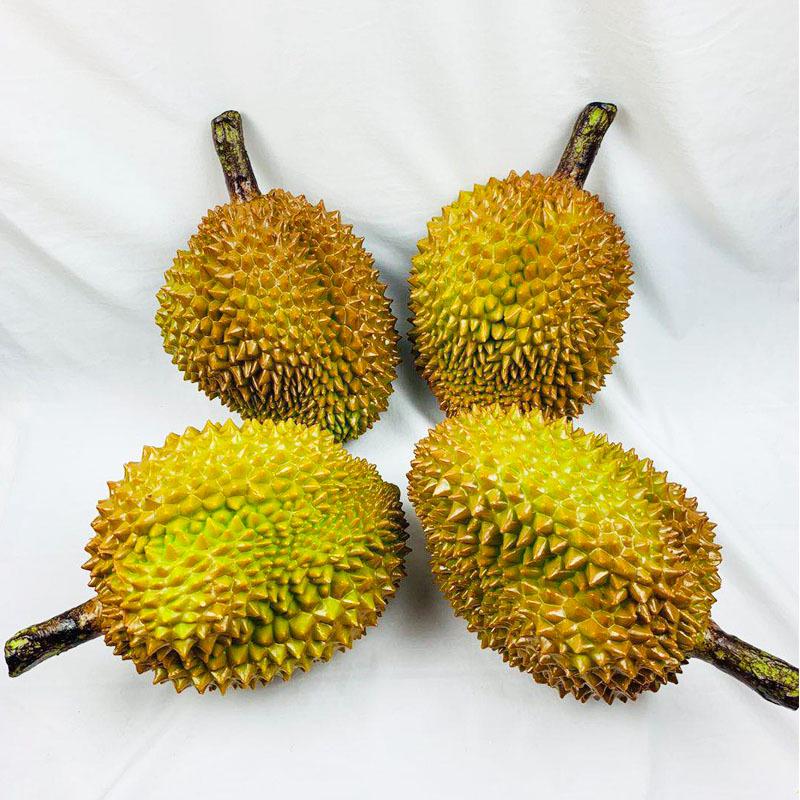 Ornamento Decorativo Frutto di Plastica Modello Durian per Casa e Fotografia