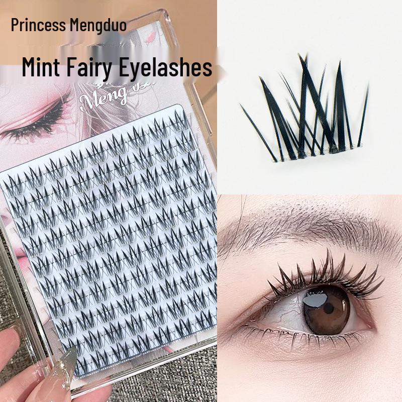 

Mengduo Fairy Mint W-Shaped Cluster False Eyelashes for Beginners