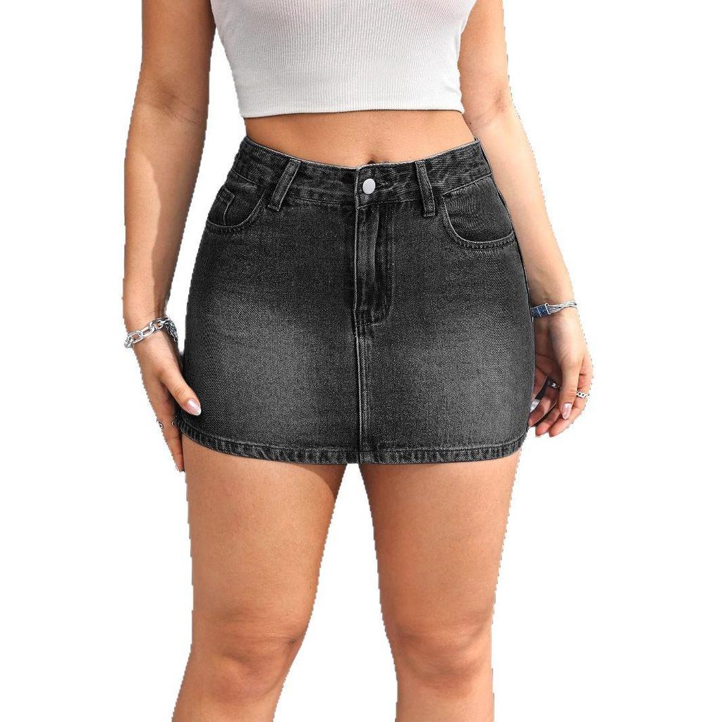 Minigonna in Denim Retro Distressed