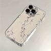 Dried Purple Flower Phone Case For iPhone 17 Air 16E 16 15 14 11 Pro Max Plus 13 12 Mini 8 7 X Transparent Shockproof Cover
