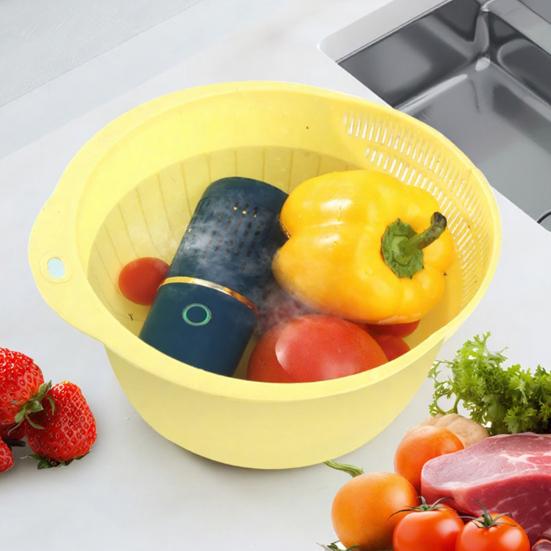 Fruit And Vegetable Cleaner, Portable Produce Purifier with Hydrolytic Technology, Waterproof Capsule Food Washer for Meat Seafood