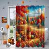 Harvest Thanksgiving Maples Pumpkin Pattern Bathroom Shower Curtain With 12 Hooks Bathroom Decor and Accessories