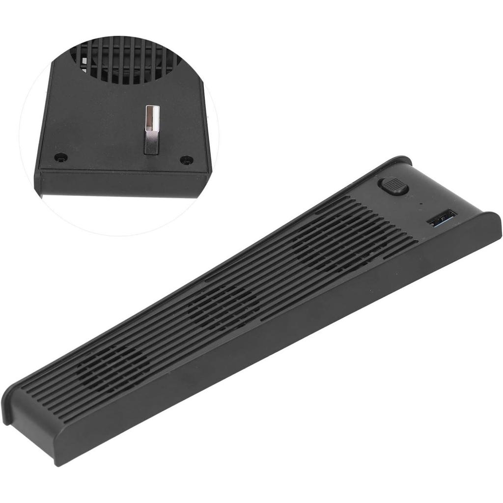 Cooling Fan, External USB Cooler 3 Fans Game Console Mini Cooling System with Extra USB Port for Sony Playstation5 Digital Edition&Ultra HD Console