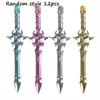 12pcs 0.5mm Sword-shape Gel Pen Black 0.5mm Decompression Pen Anti-slip Grip Easy To Refill for Student Adult Gift Back To School