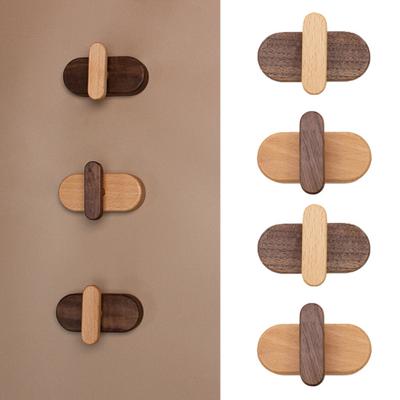 Wood Wall Hook Natural Wooden Wall Mounted Coat Hanger Rustic Heavy Duty Entryway Hat Hook for Hanging Purse Towels Clothes Backpack