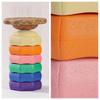 6 Pieces 2in1 Balance Stepping Stone | Rounded LowProfile Design, with