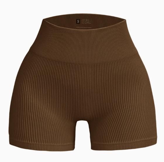 Women's High-Waisted Yoga Running Shorts - Quick-Dry, Hip-Lifting Fitness Wear