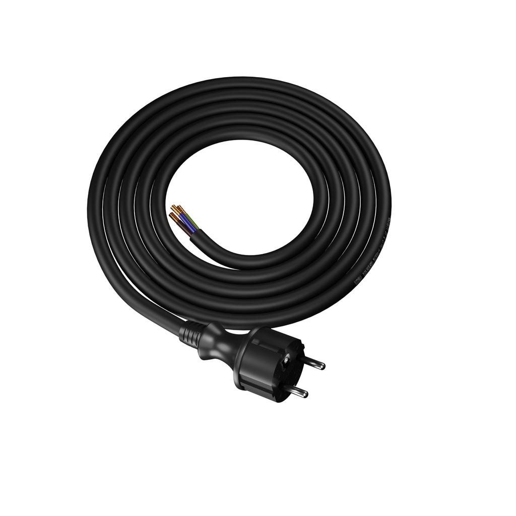 Kabel Zasilający Gumowy Z Wtyczką Prostą 2M 3X2,5Mm2 16A Ip44 H07Rn-F