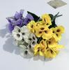 Artificial Flowers Put A Bunch of Pansy Phalaenopsis Fake Flowers Artificial Silk Flowers Home Outdoor Flower Box Decoration