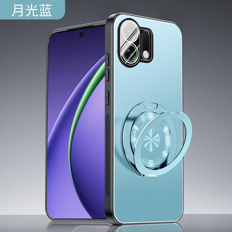 Case For OPPO K13 Turbo Pro Matte Magnetic Rotating Bracket Holder With Ring Camera Protective Back Cover OPPO K13 Turbo Shell