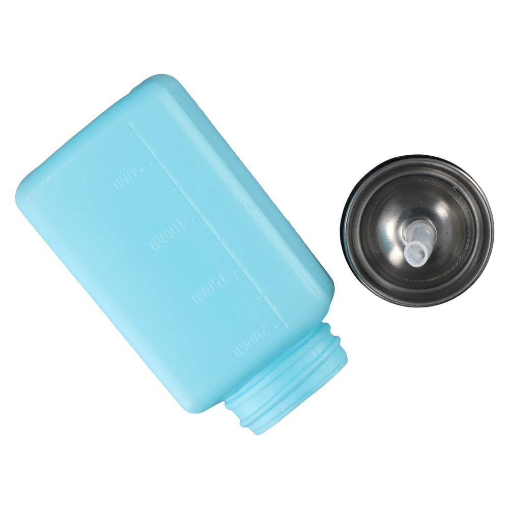 200mL Pump Dispenser Blue Pink Push Down Pump Dispenser Empty Dispensing Bottle  Cleanser