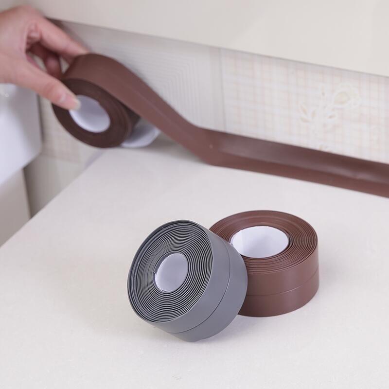 3.2m Bathroom Kitchen Shower Water Proof Mould Proof Tape Sink Bath Sealing Strip Tape Self Adhesive Waterproof Adhesive Plaster