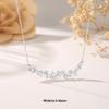 "Wisteria" 999 Pure Silver Necklace: High-End Smile Pendant for Women - Luxury Collarbone Gift Set